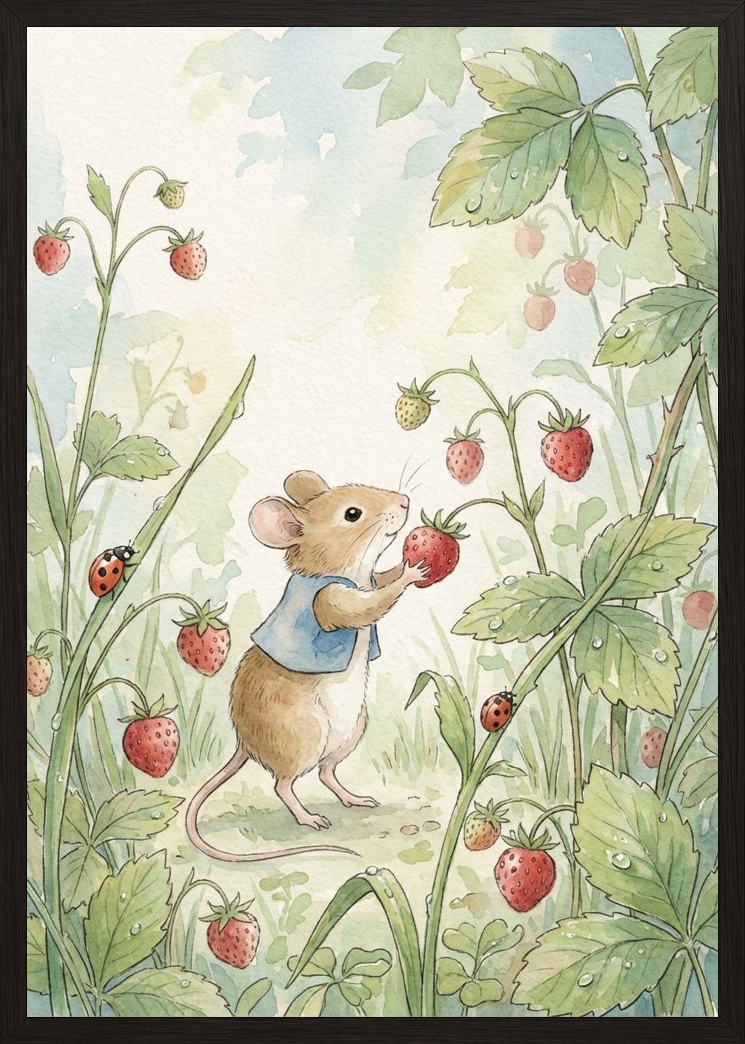 Poster in black frame