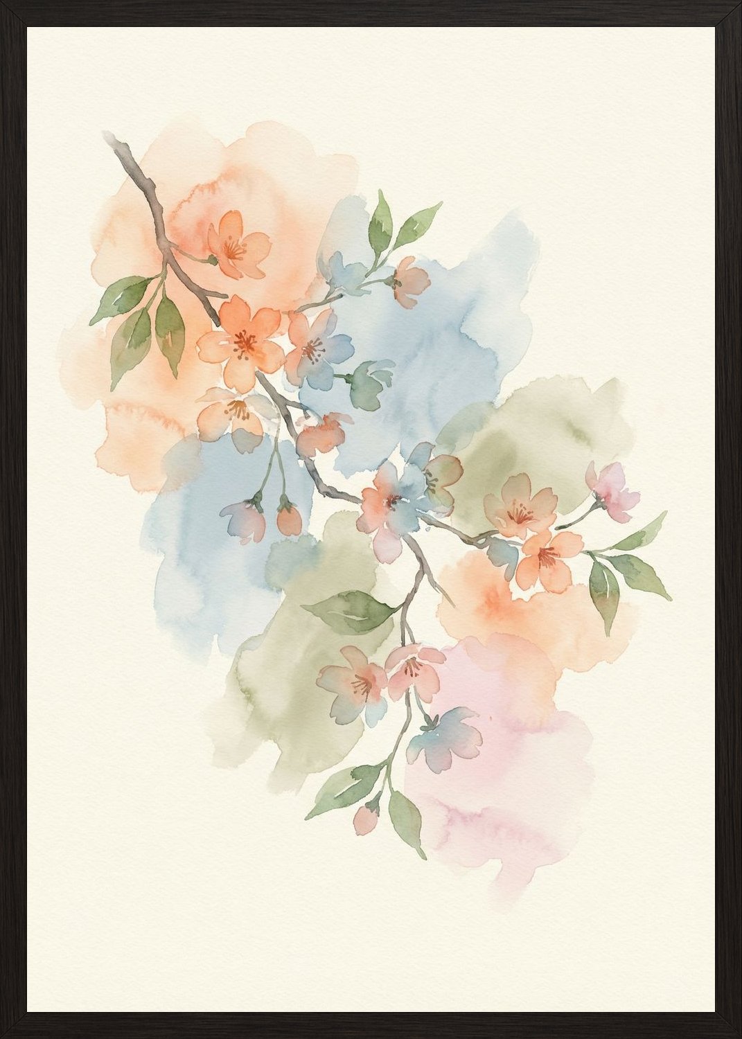 Poster in black frame