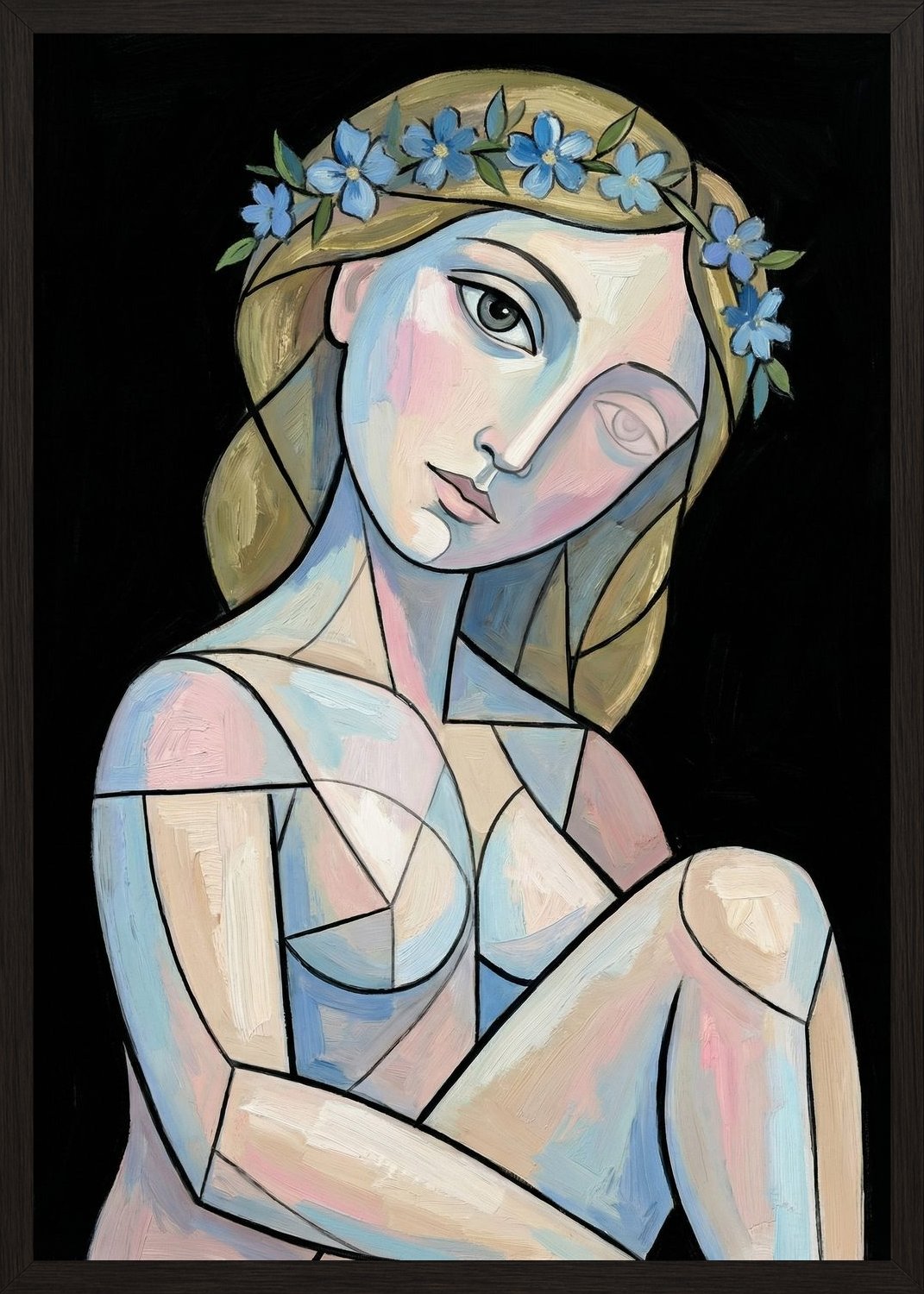 Poster in black frame