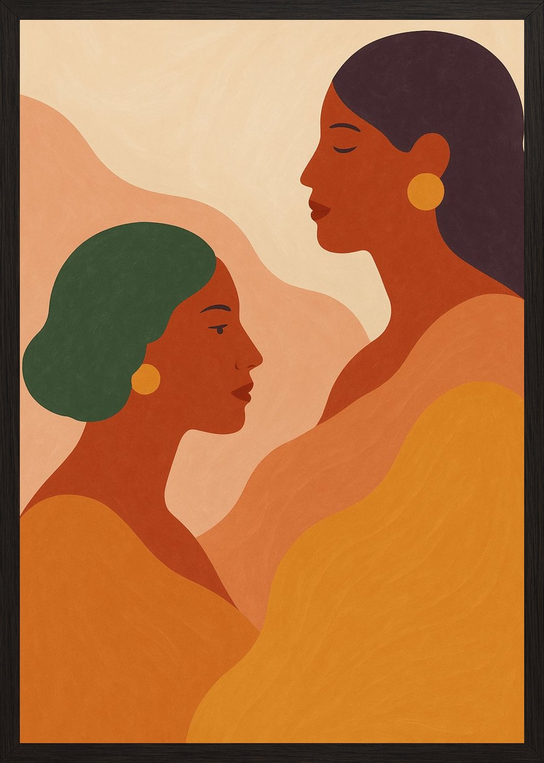 Poster in black frame