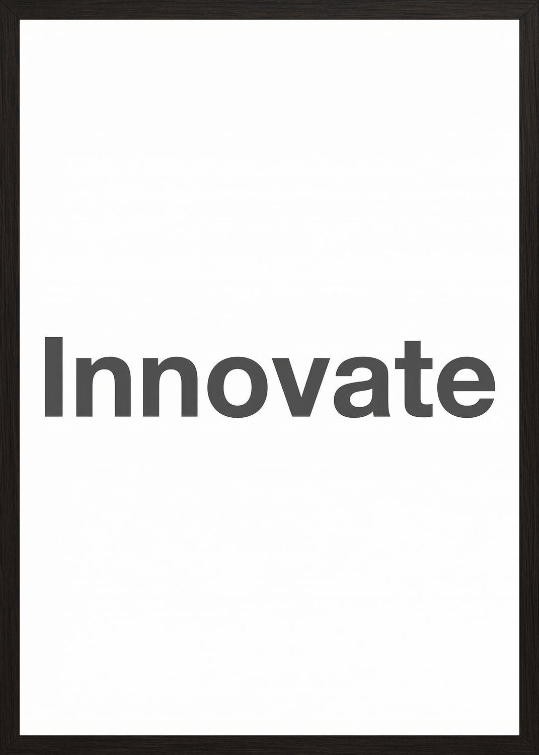 Poster in black frame