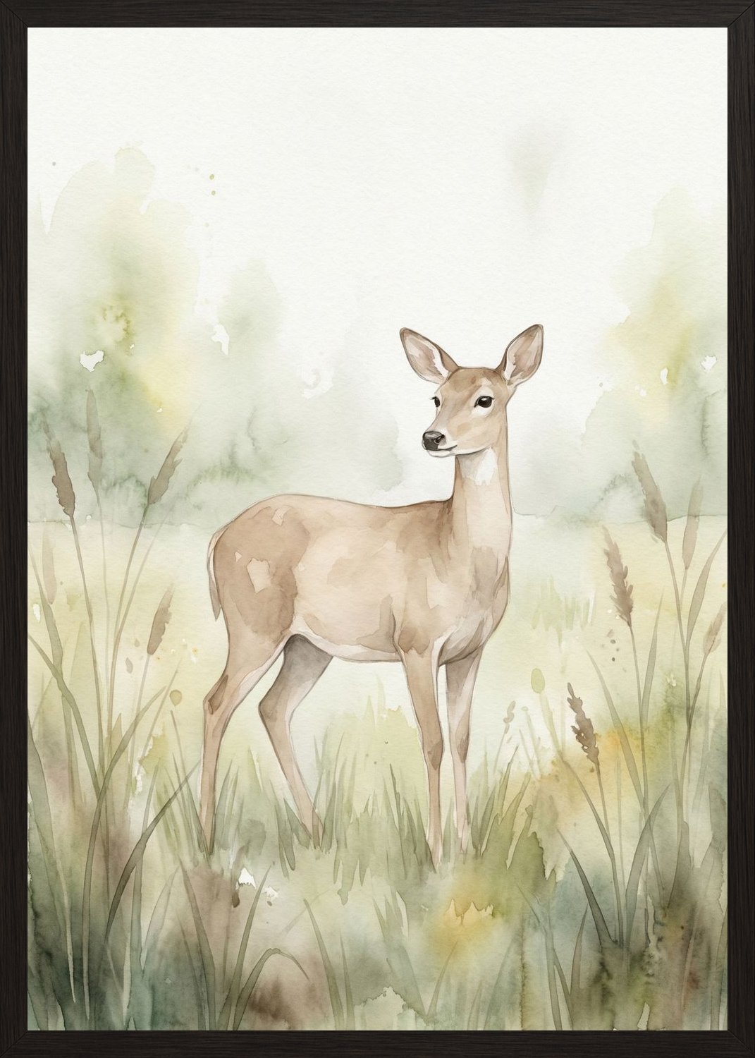 Poster in black frame