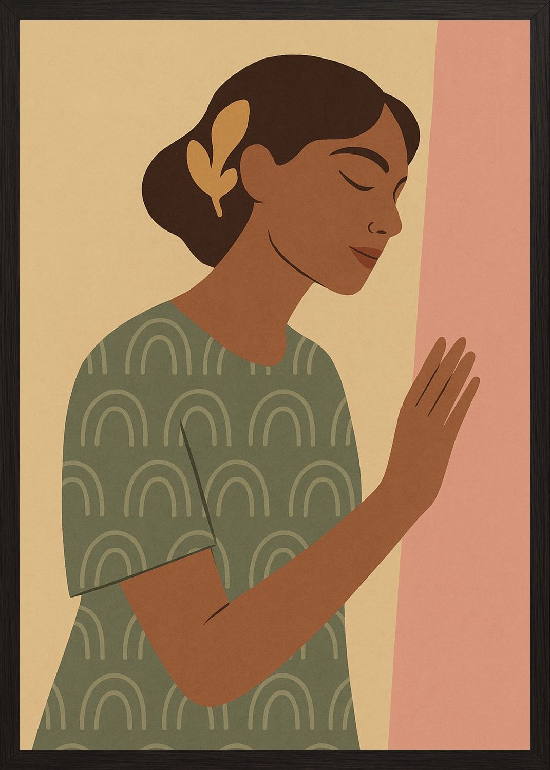 Poster in black frame