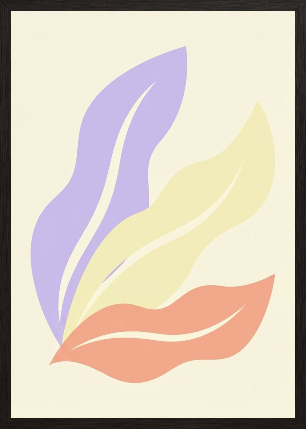 Poster in black frame