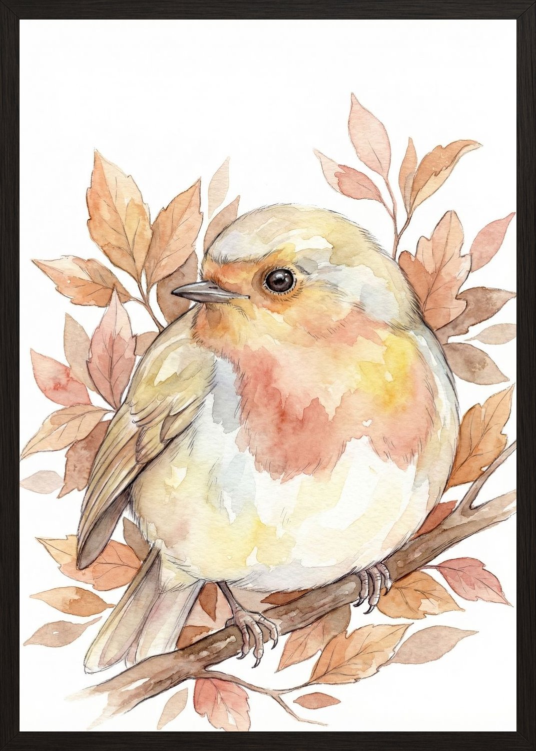 Poster in black frame