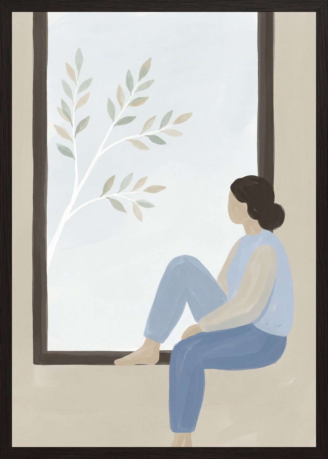 Poster in black frame