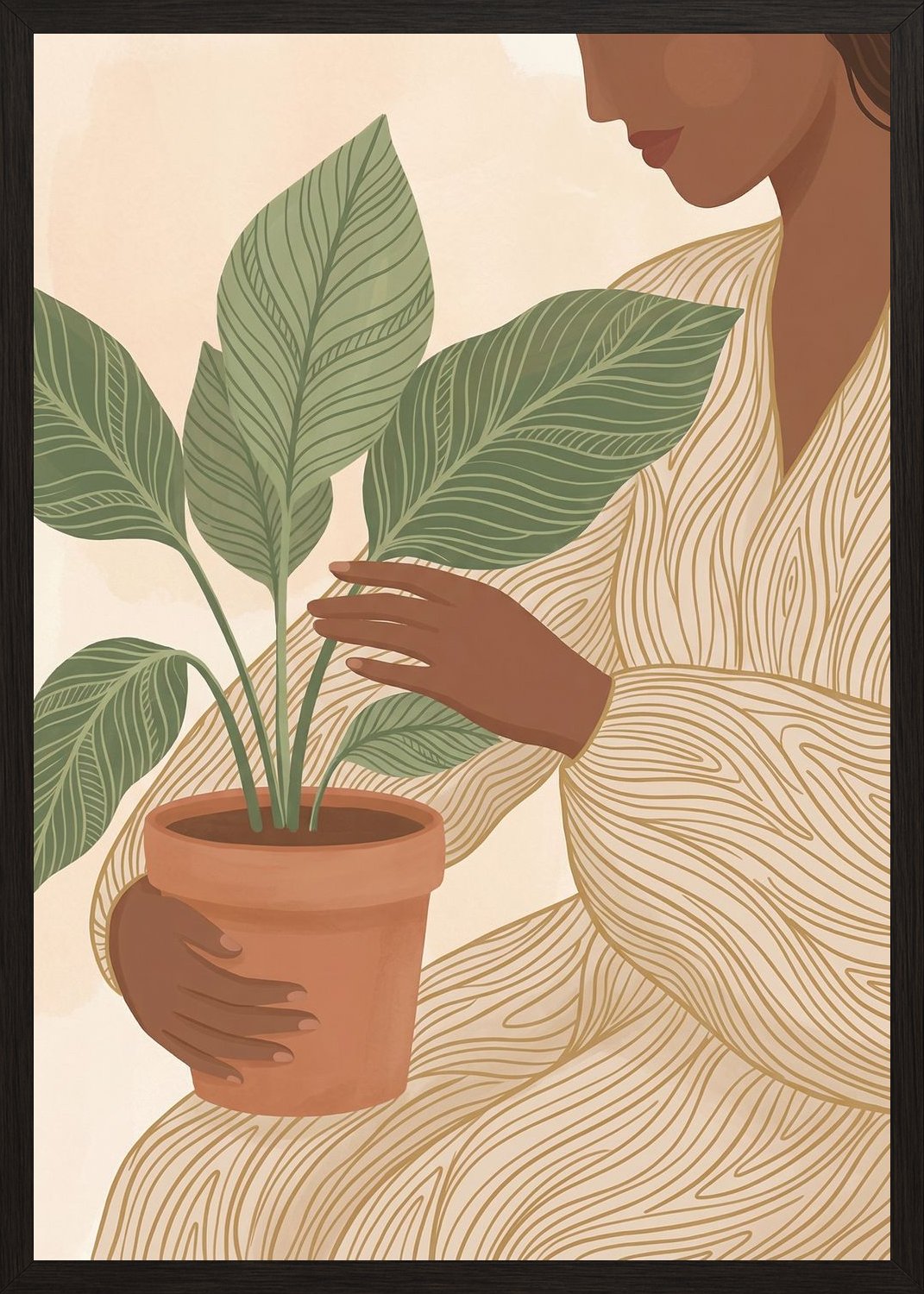 Poster in black frame