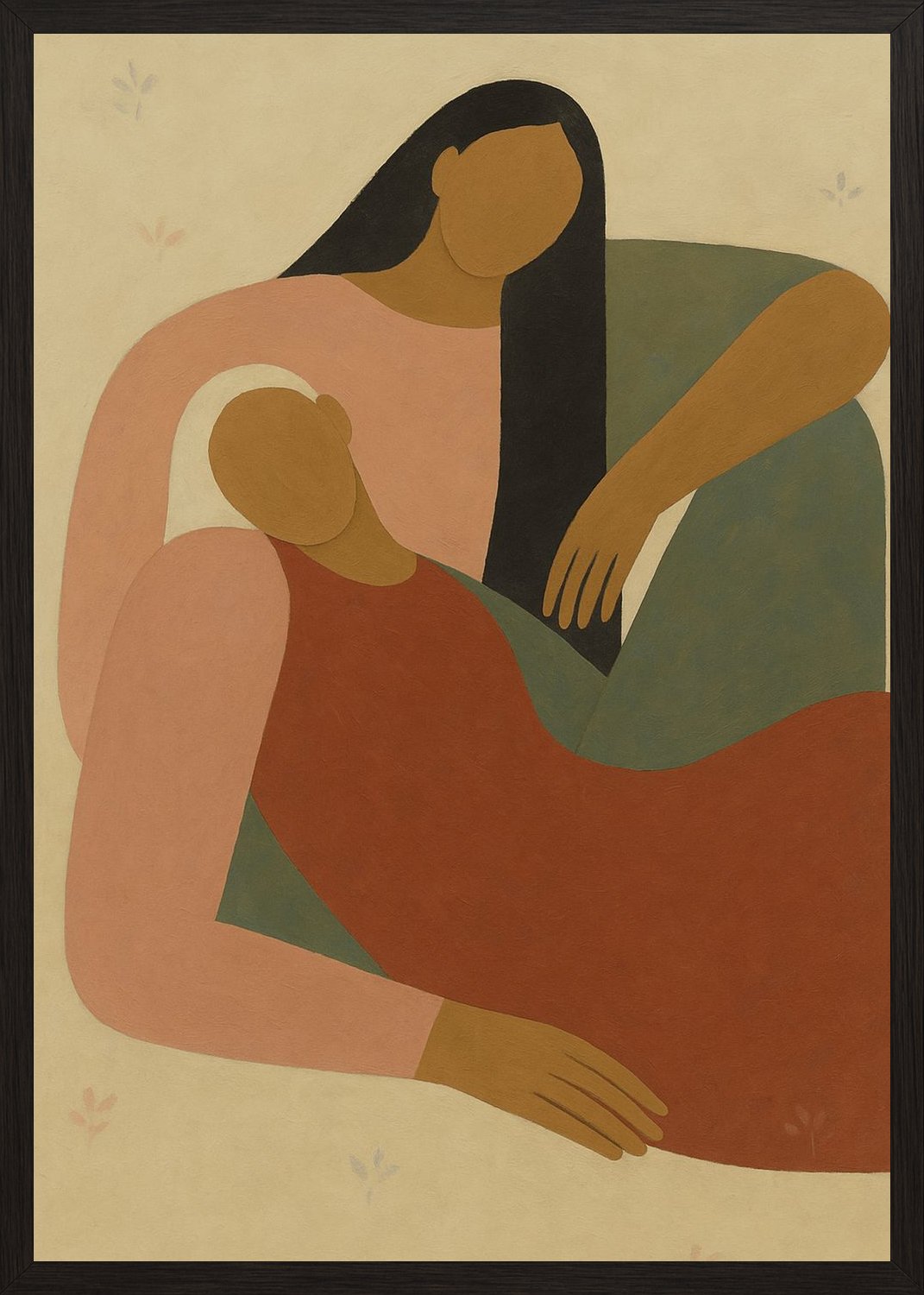 Poster in black frame