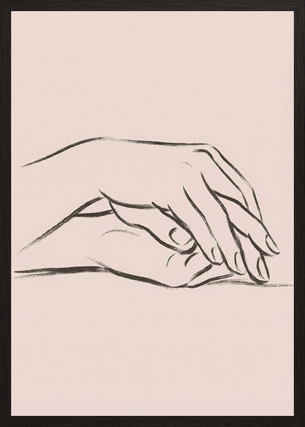 Poster in black frame