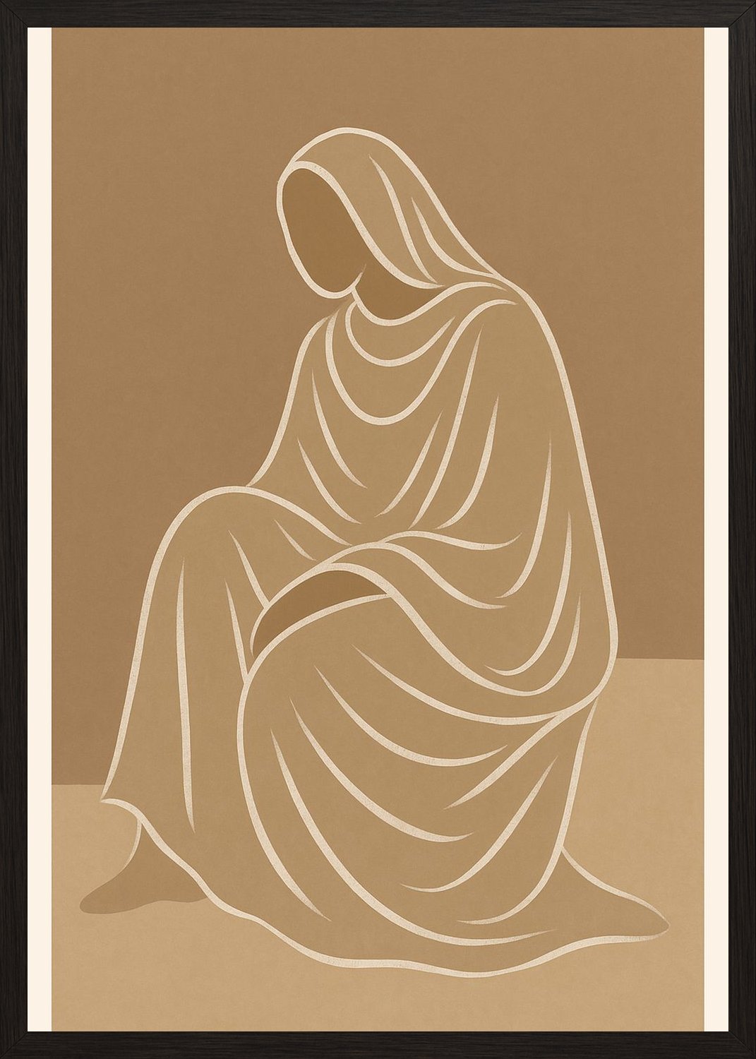 Poster in black frame