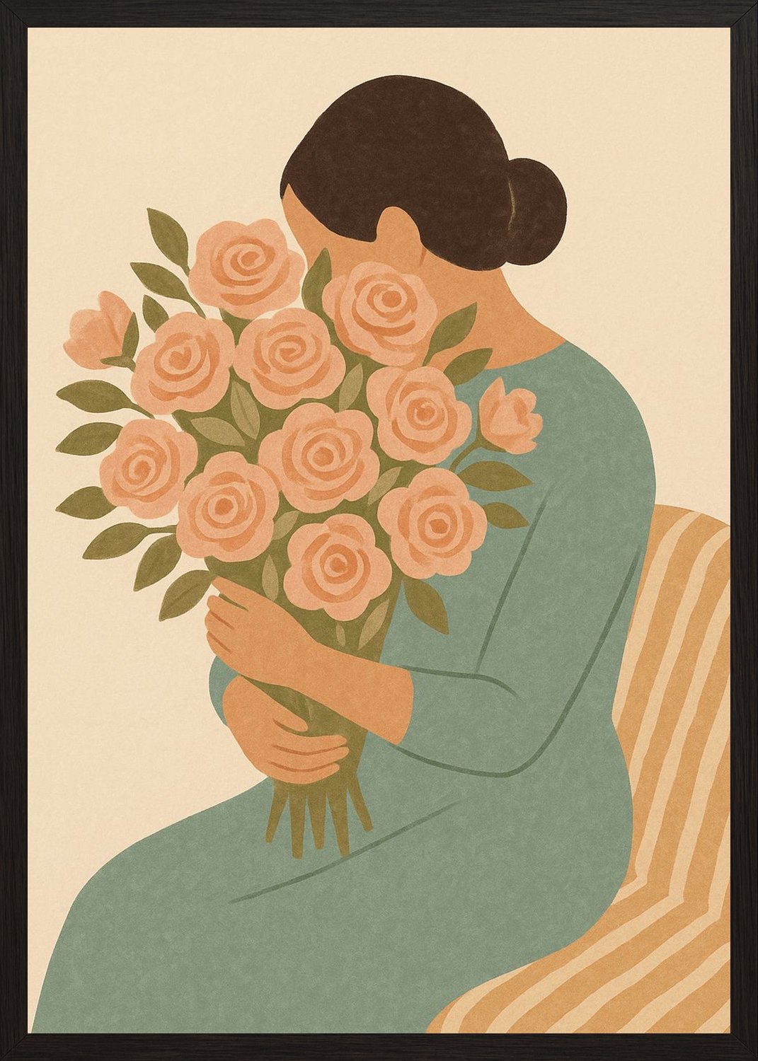 Poster in black frame