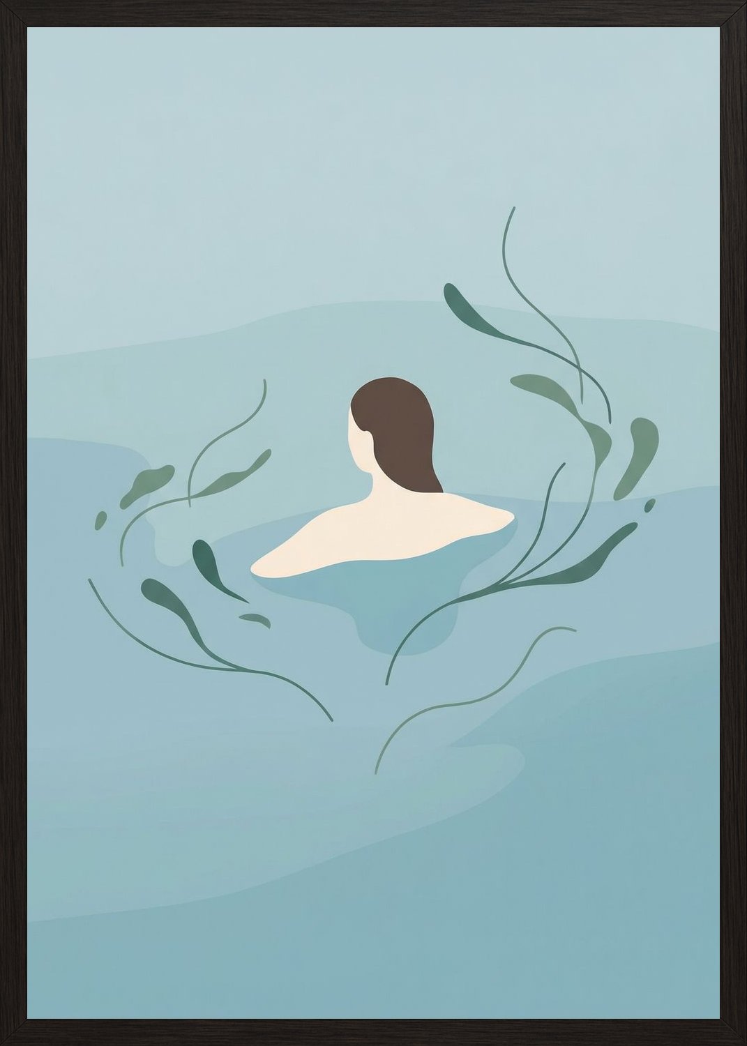 Poster in oak frame