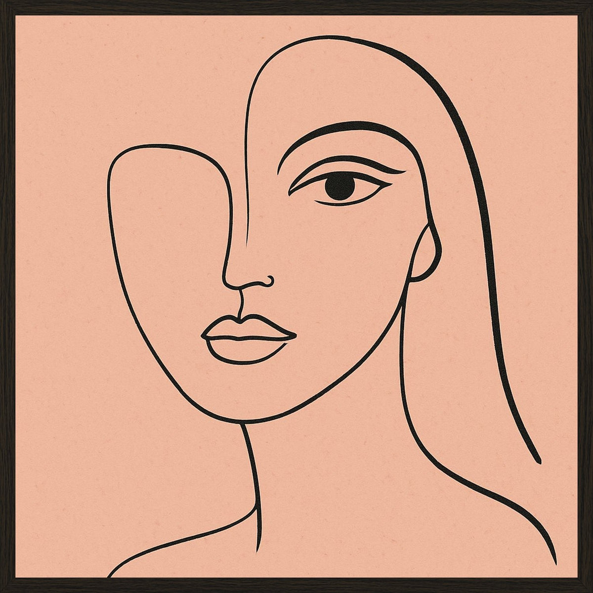 Poster in black frame