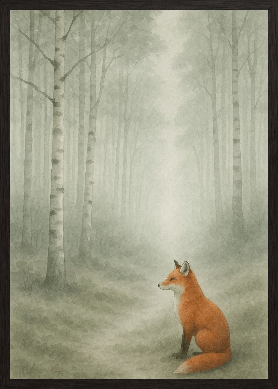 Poster in black frame