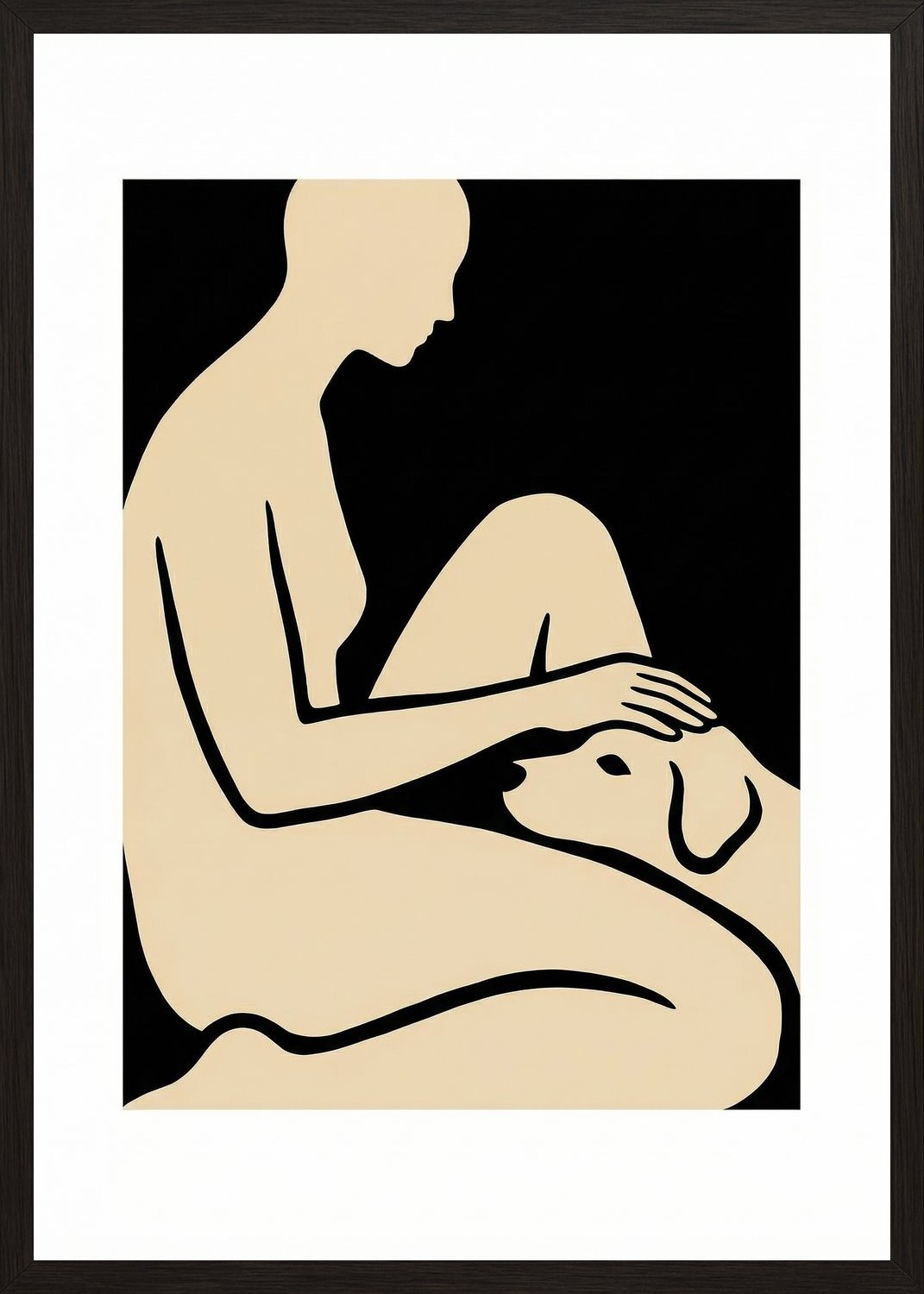 Poster in black frame