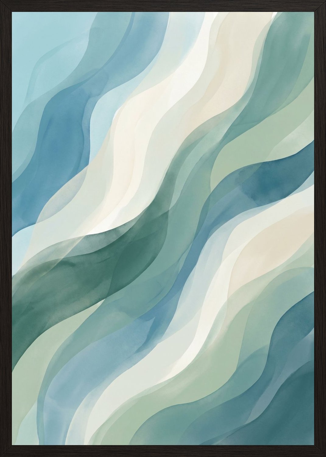 Poster in black frame