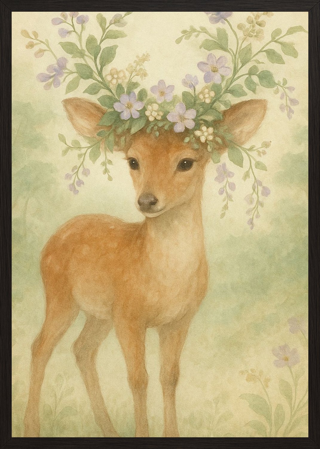 Poster in black frame