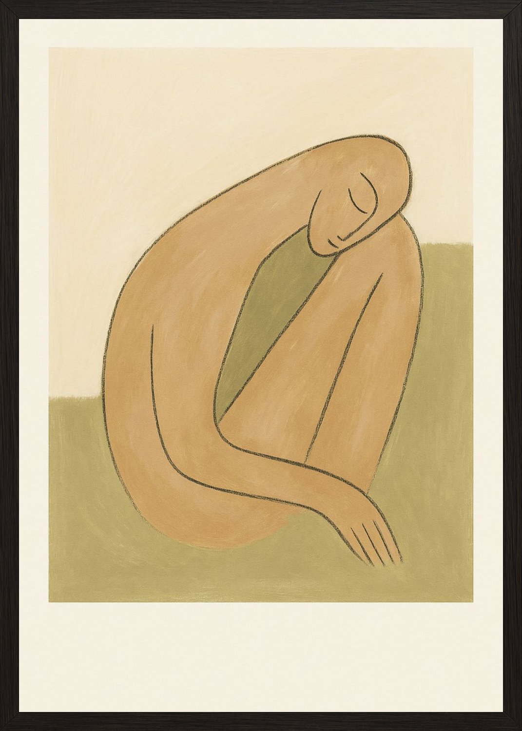 Poster in black frame