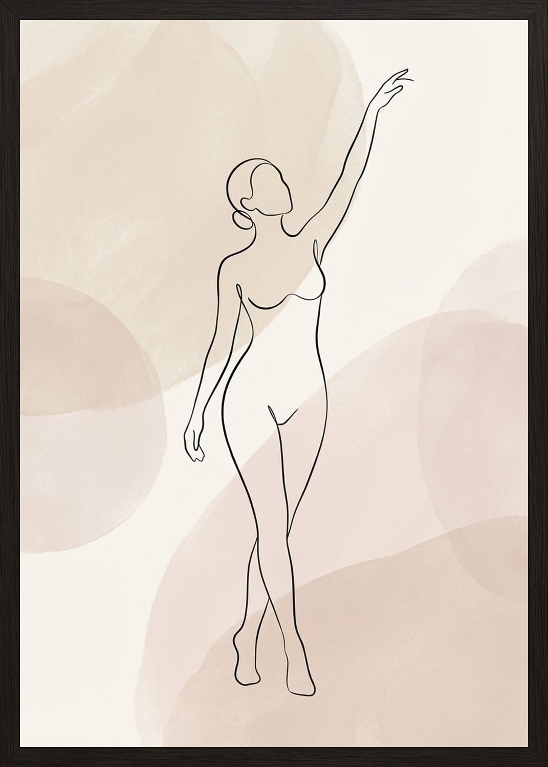 Poster in black frame
