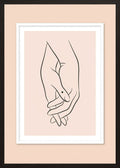 Poster in black frame
