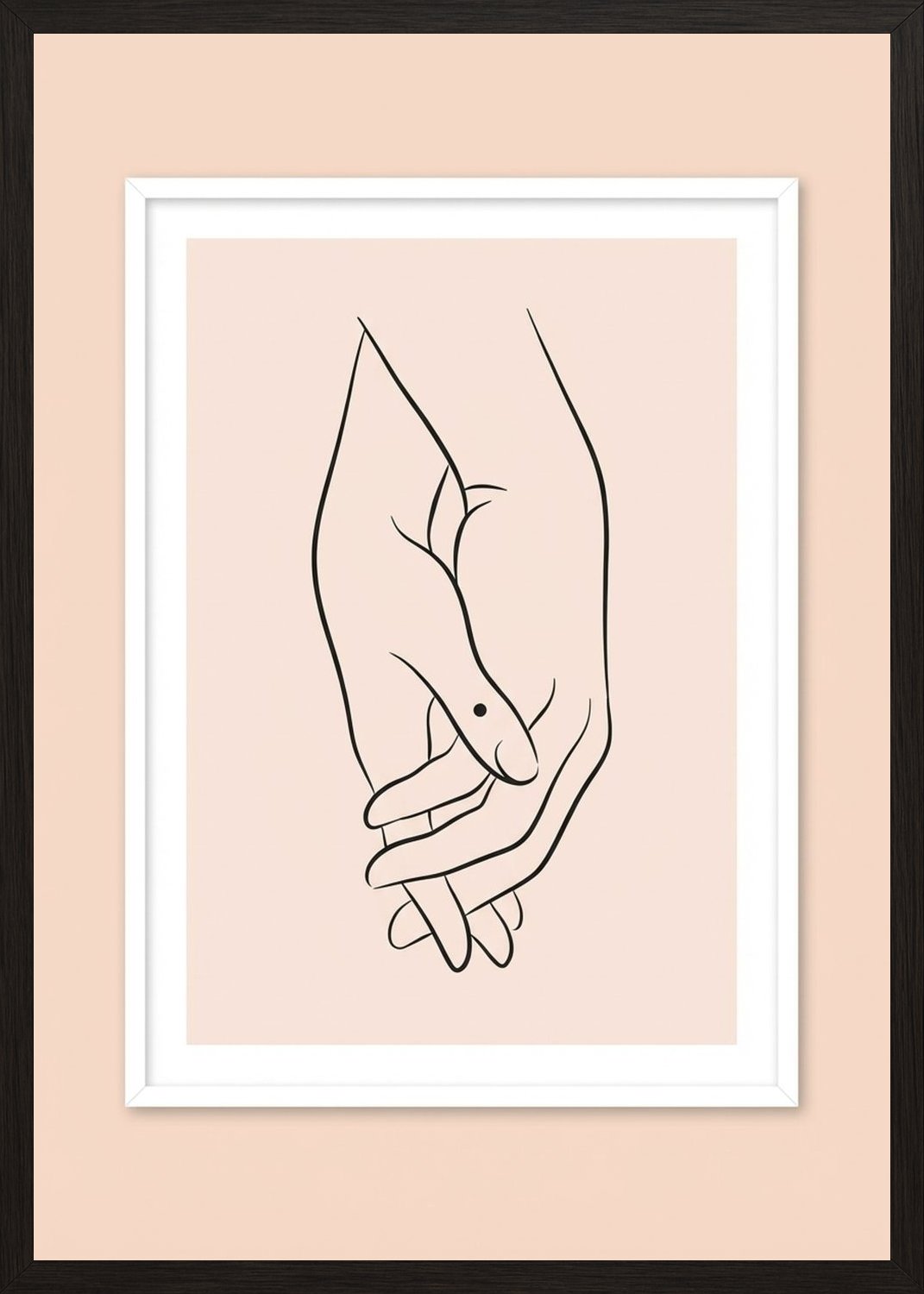 Poster in black frame