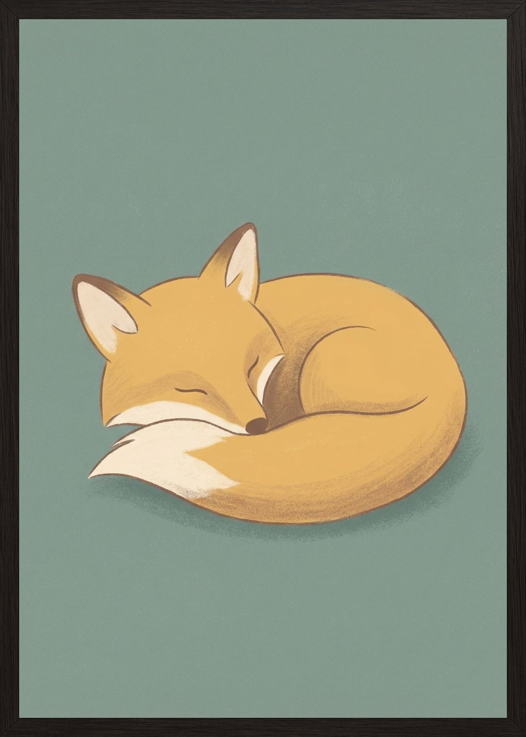 Poster in black frame