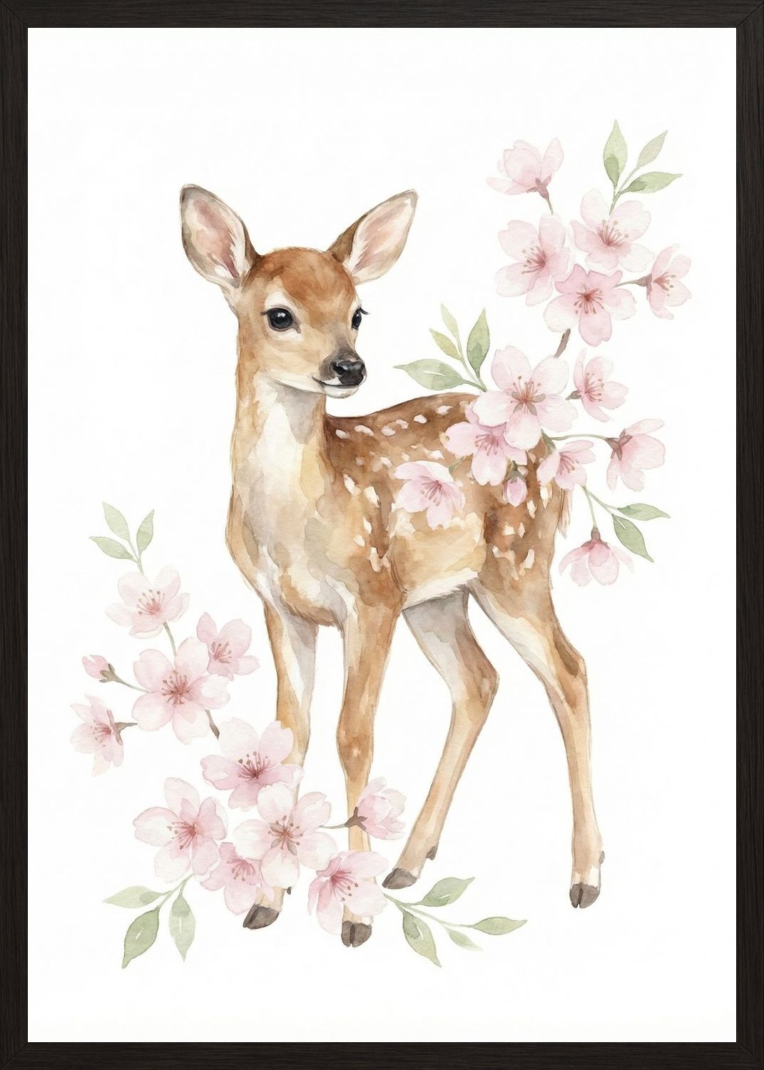 Poster in black frame