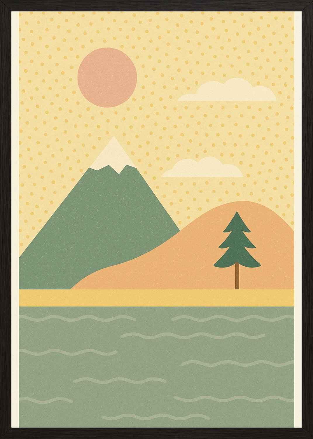 Poster in black frame