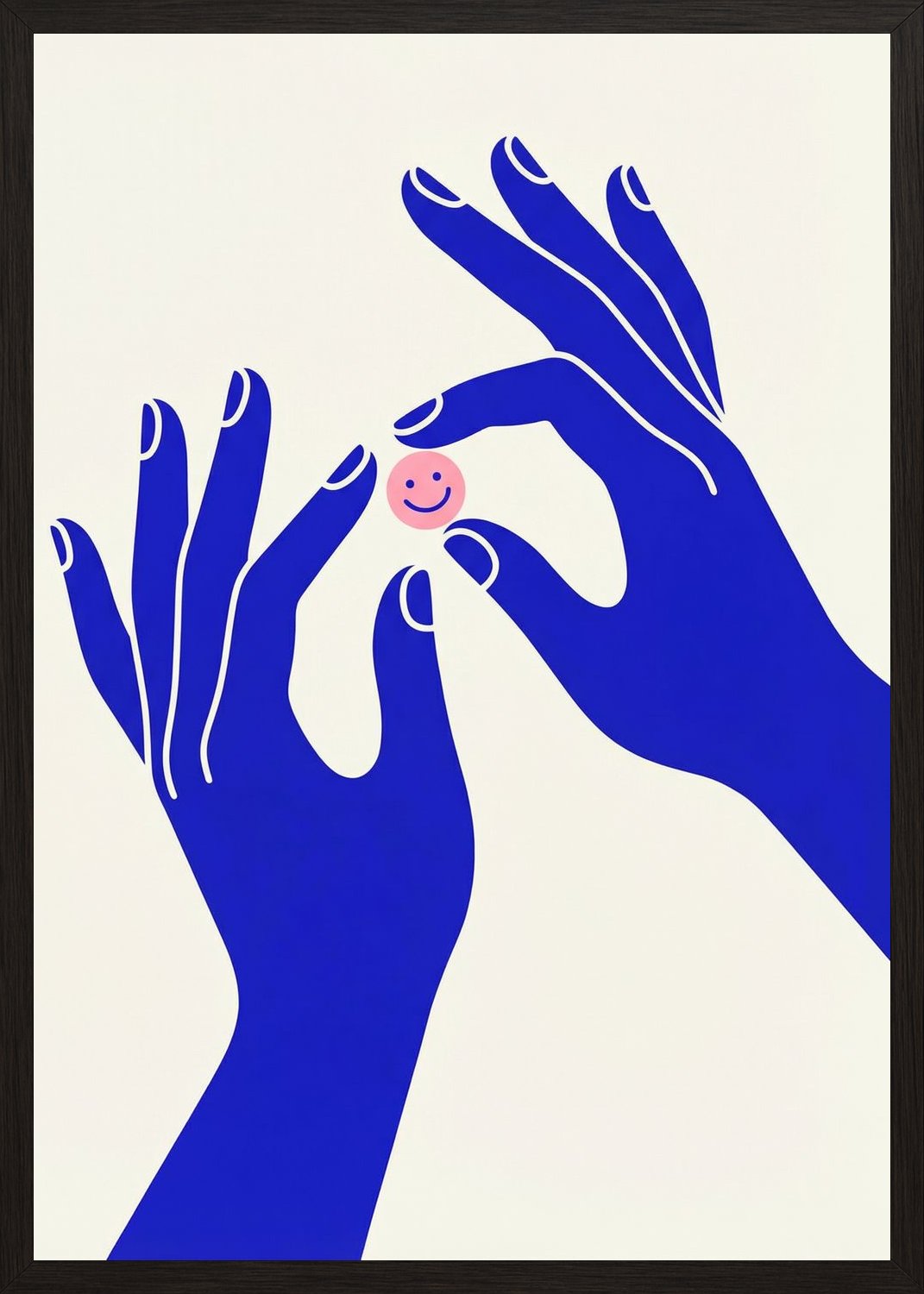 Poster in oak frame