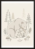 Poster in black frame