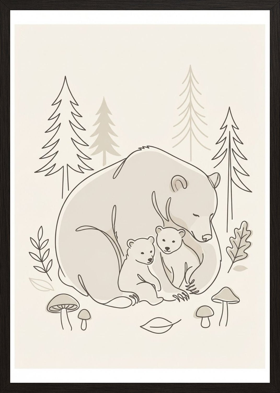 Poster in black frame
