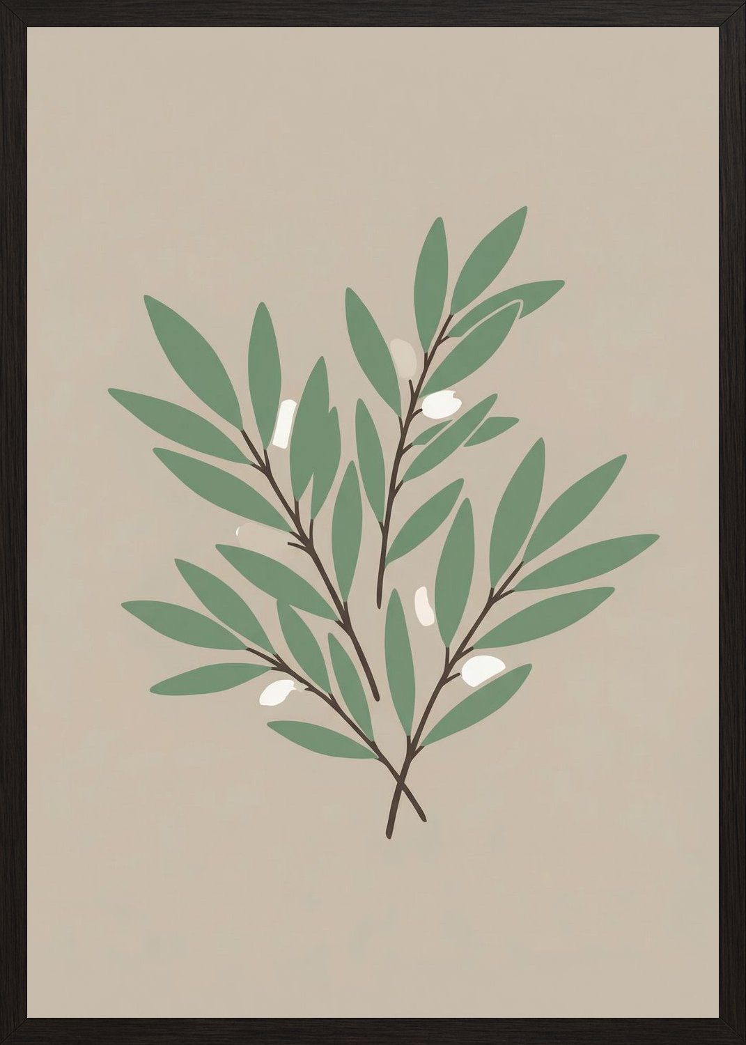 Poster in black frame