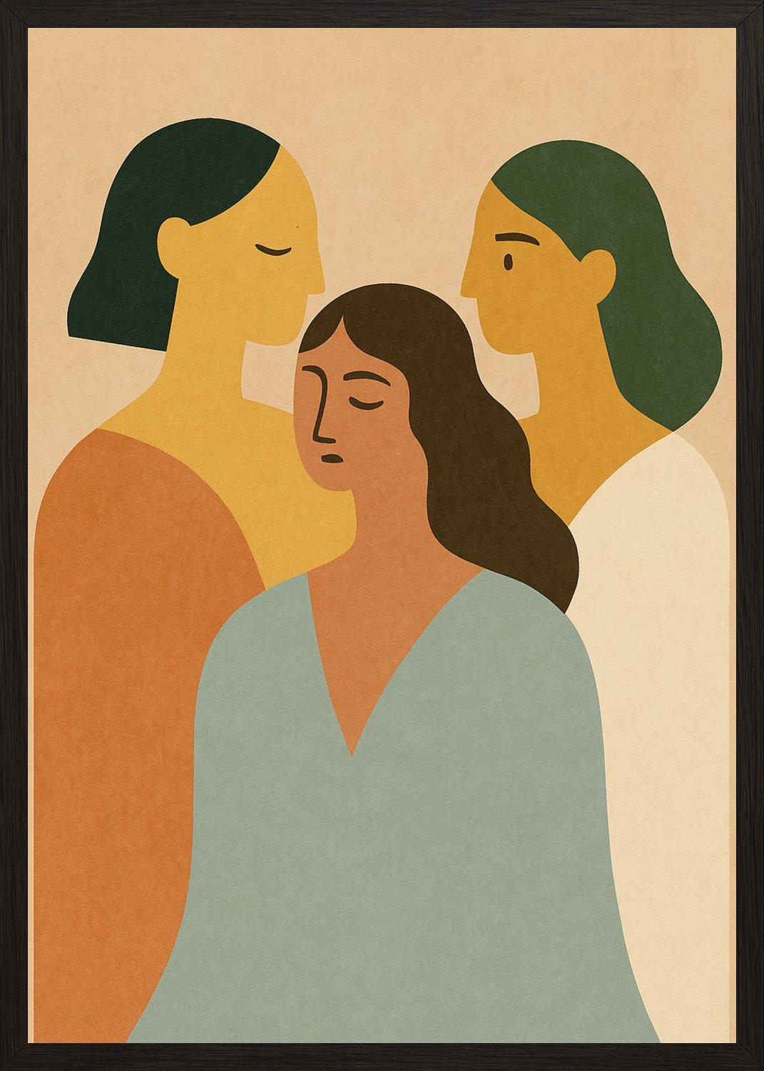 Poster in black frame