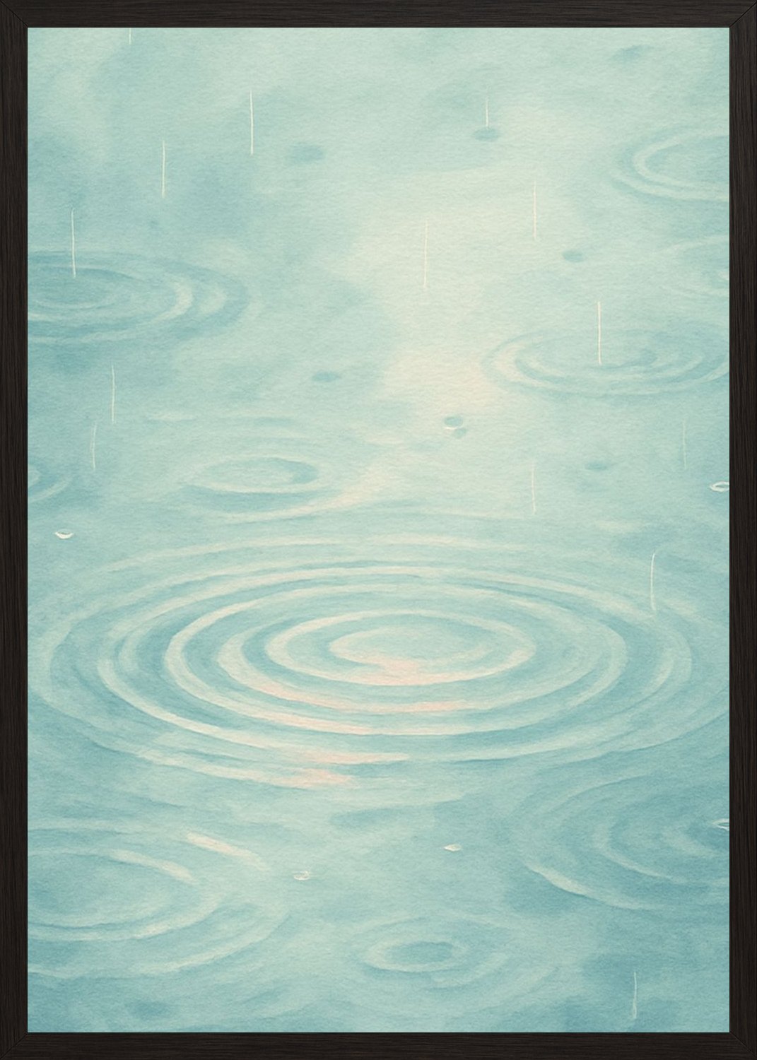 Poster in black frame