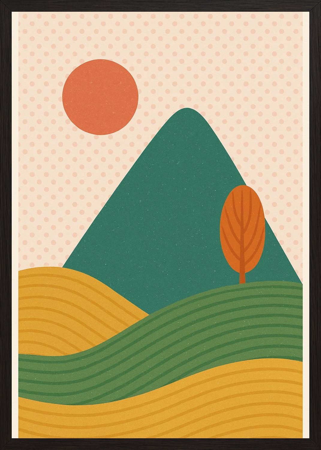 Poster in black frame