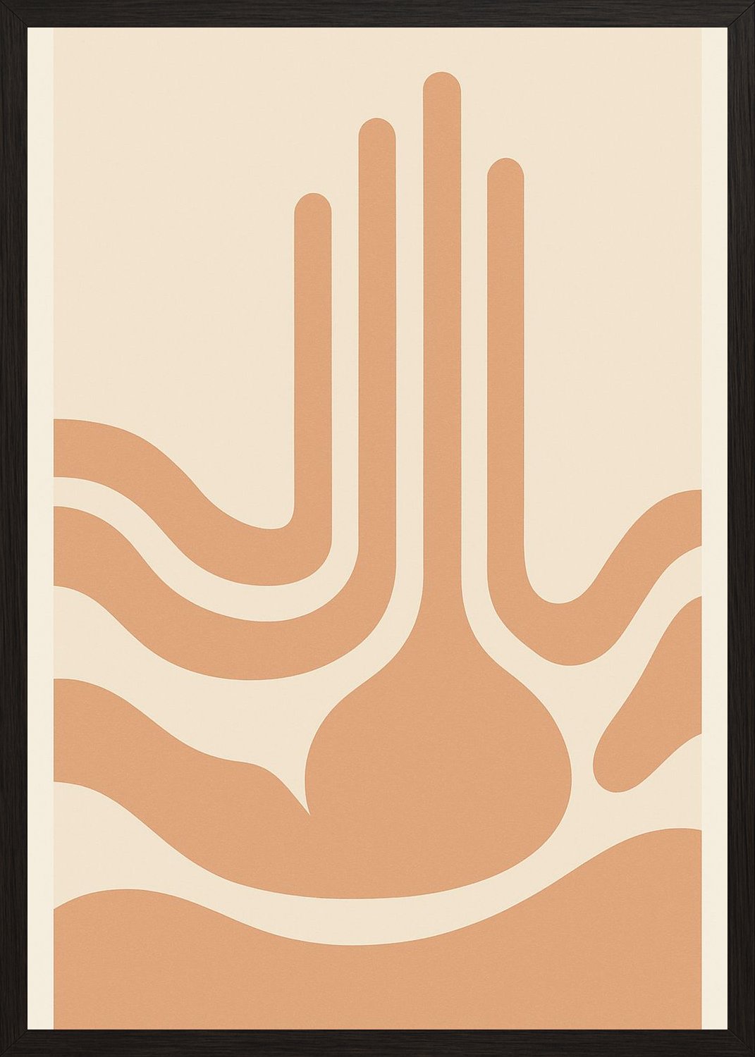 Poster in black frame