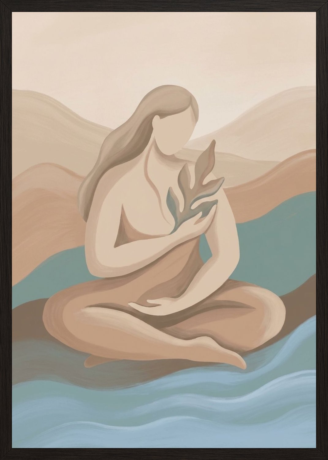 Poster in black frame