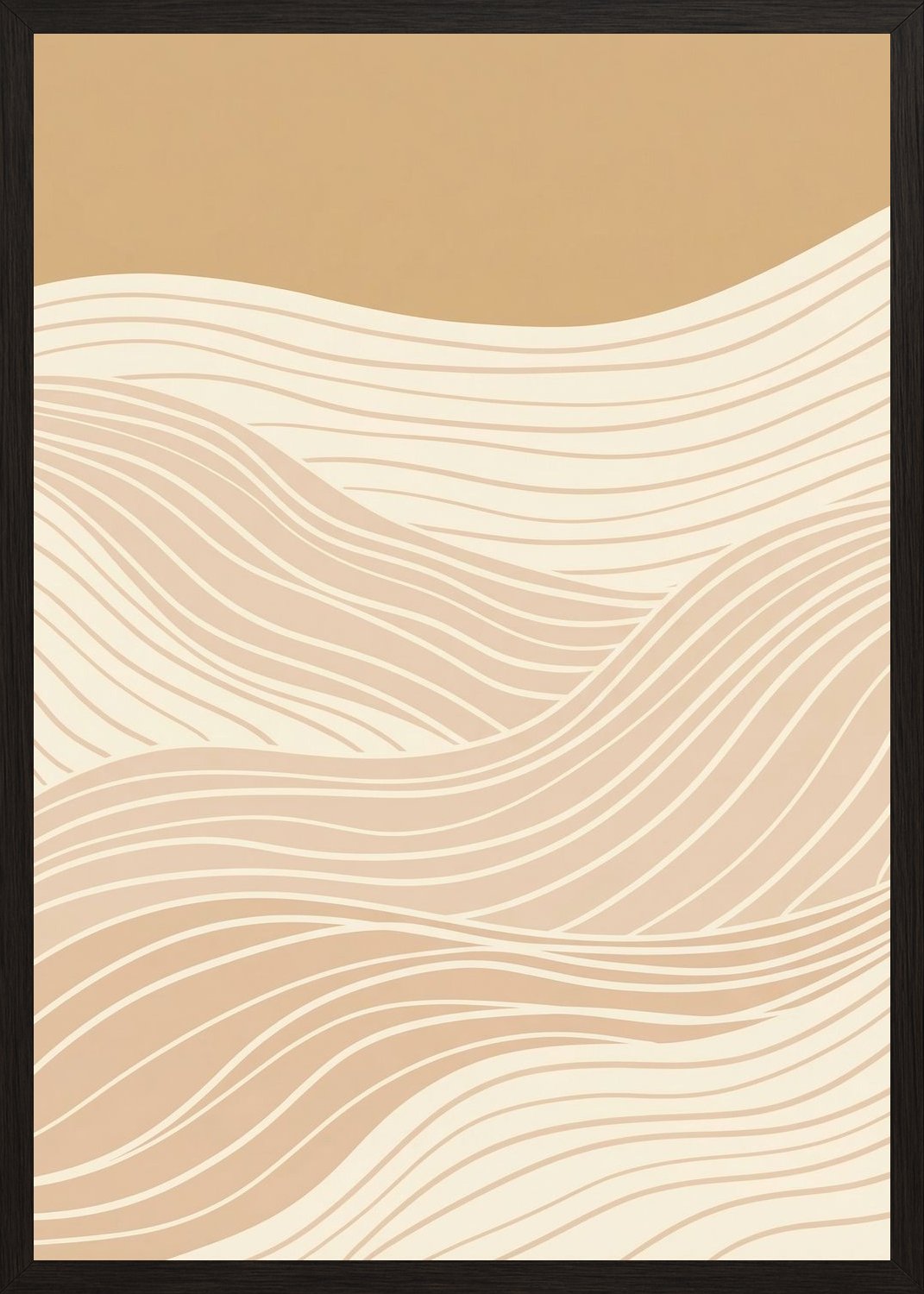 Poster in black frame