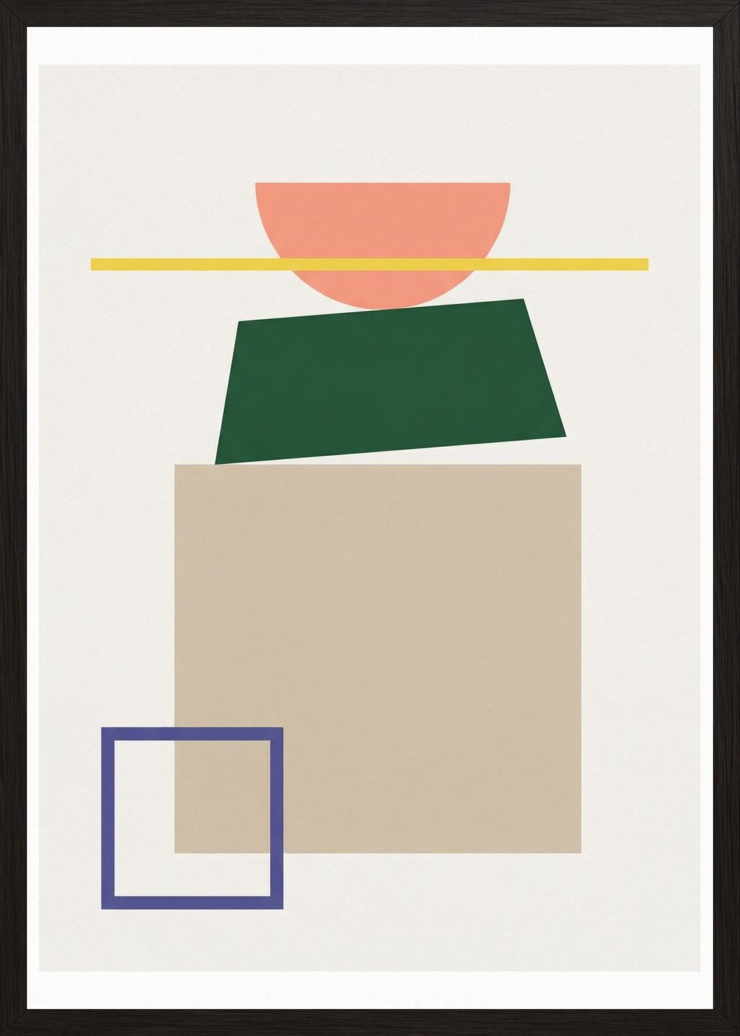 Poster in black frame