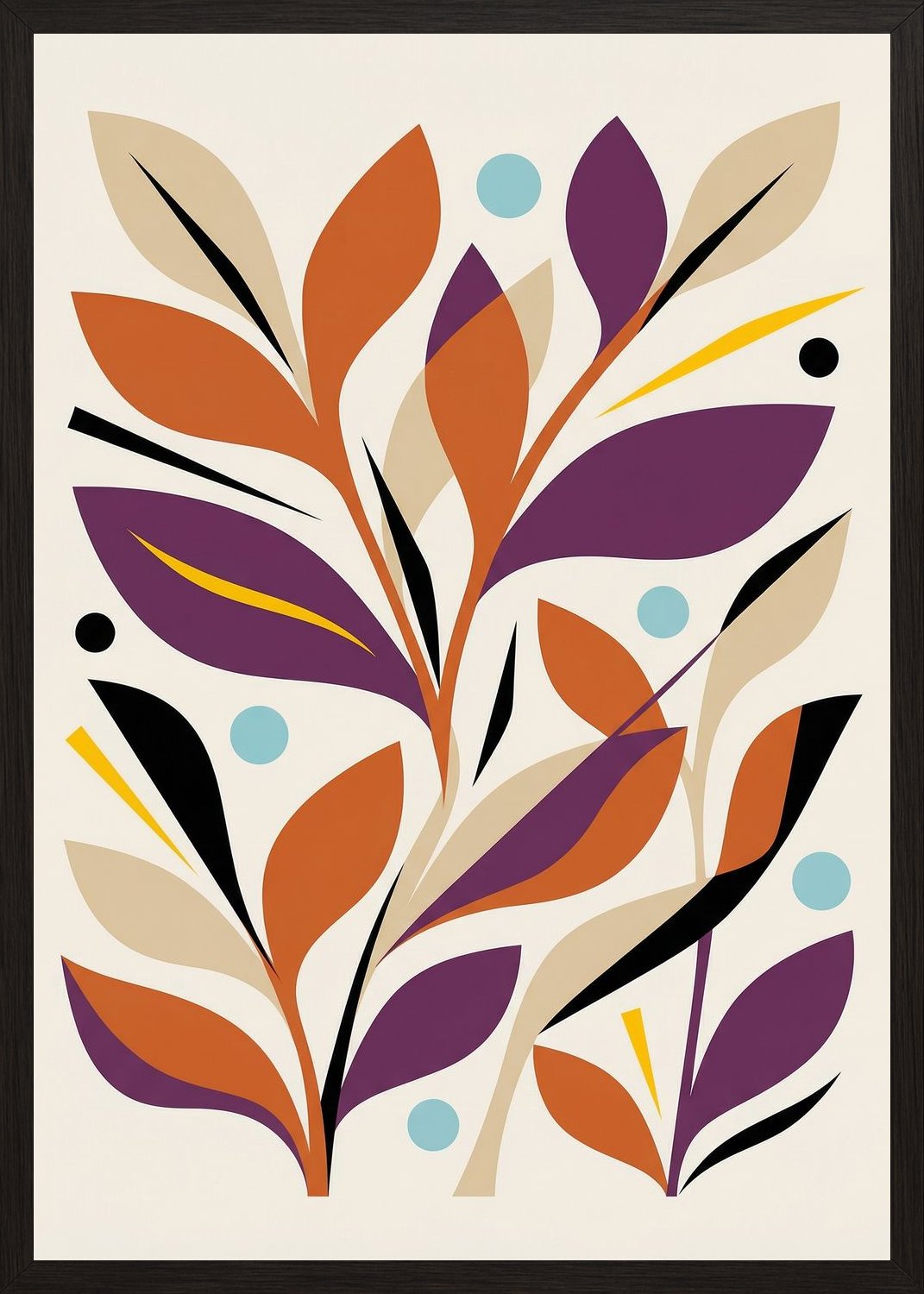 Poster in black frame