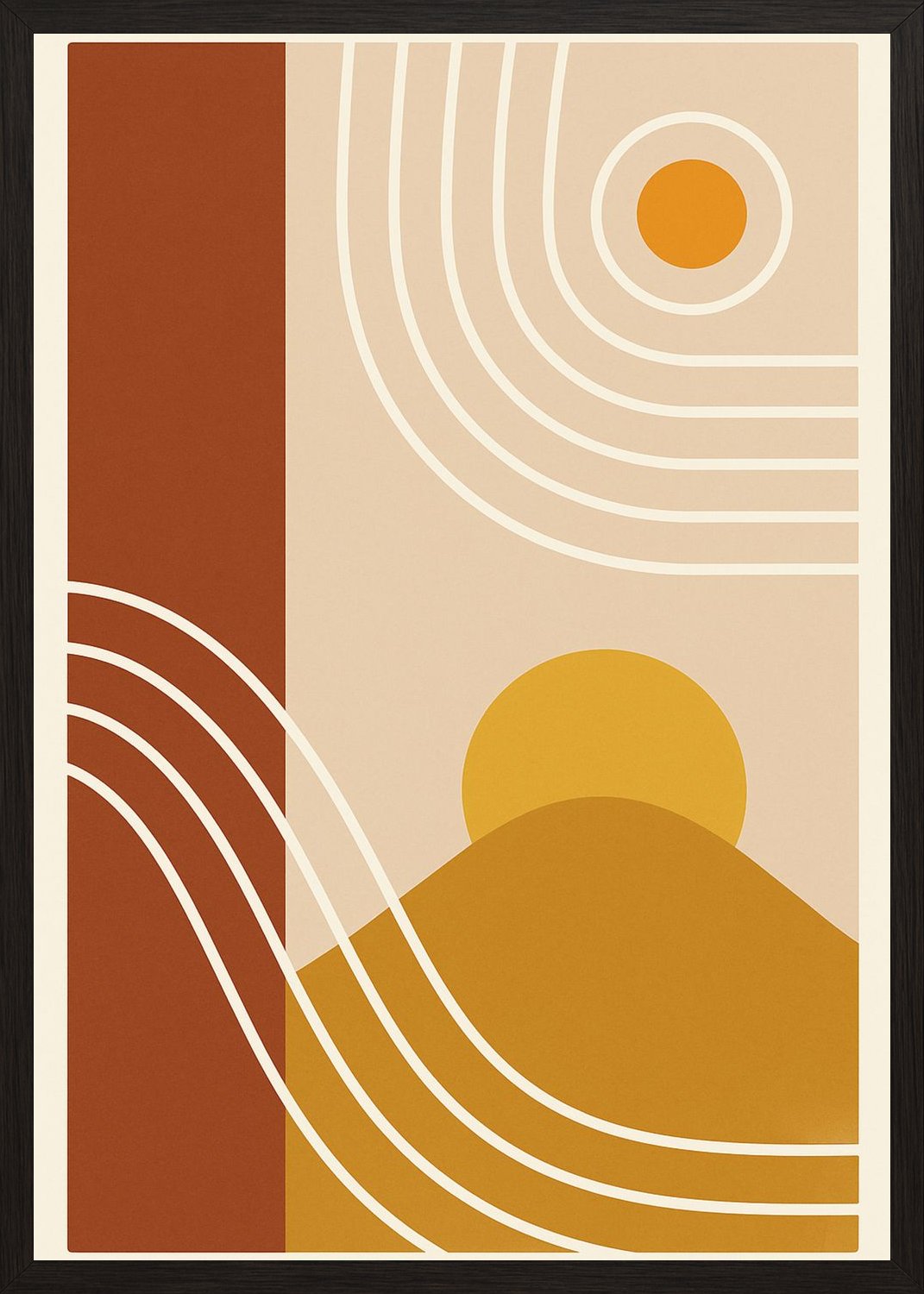 Poster in black frame