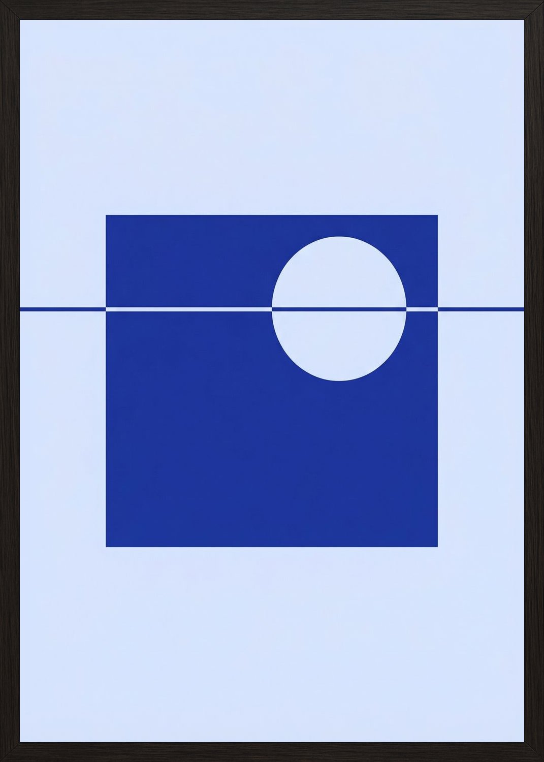Poster in black frame