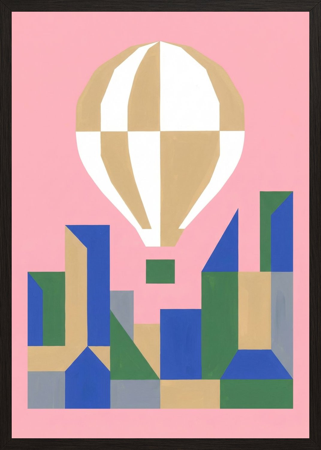 Poster in oak frame