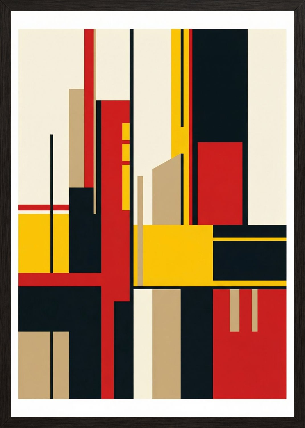 Poster in black frame