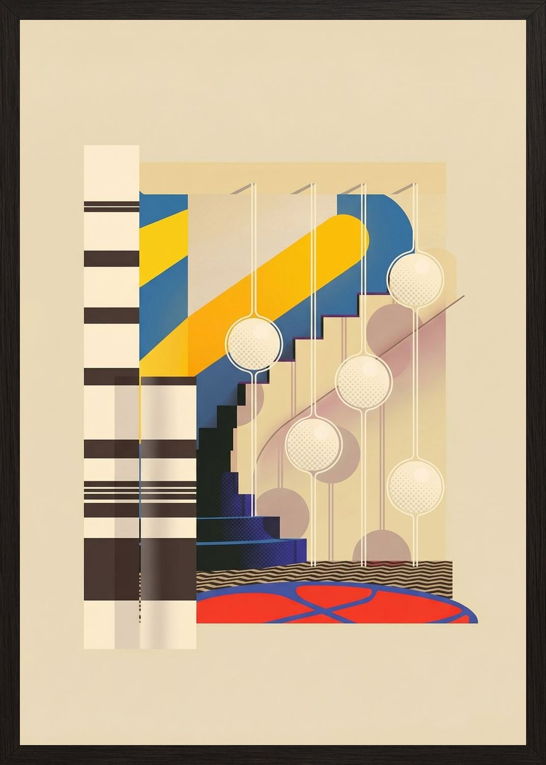 Poster in black frame