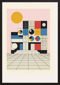 Poster in oak frame
