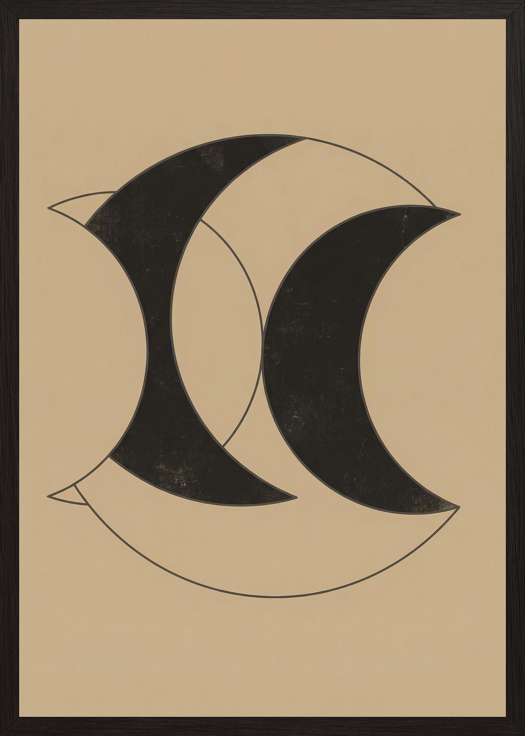 Poster in black frame