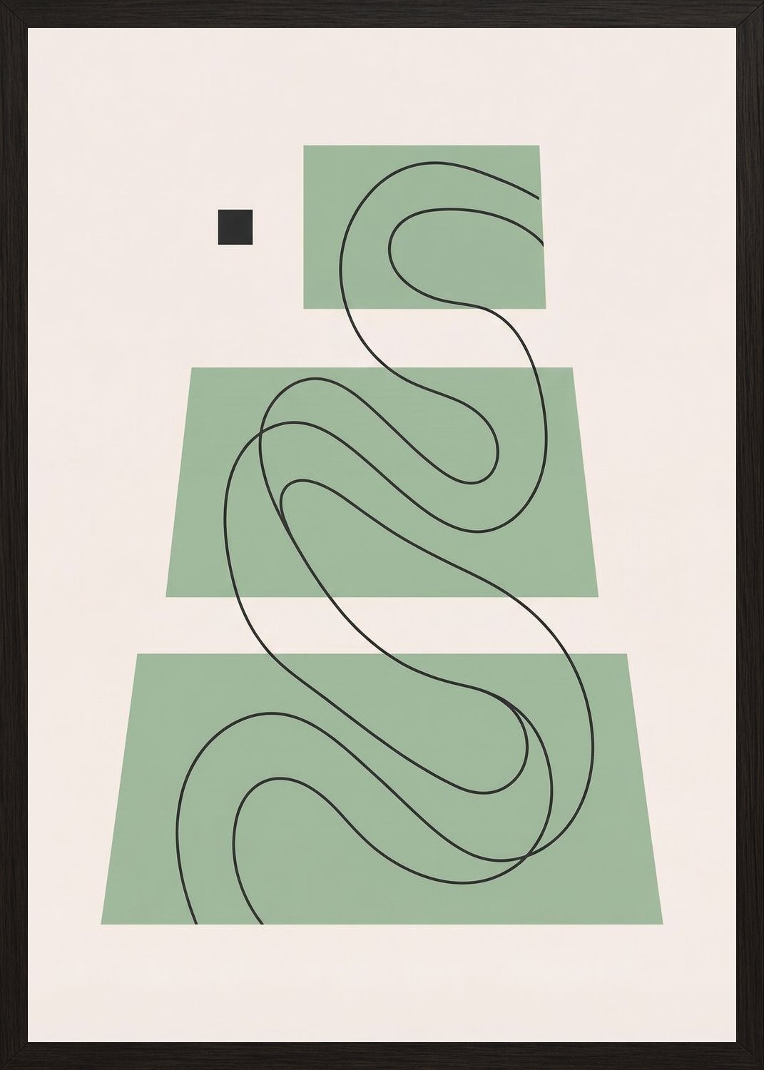 Poster in black frame