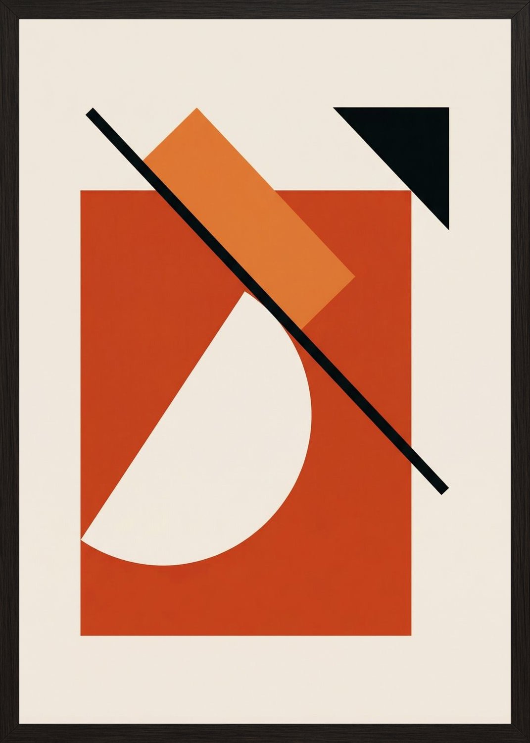 Poster in oak frame