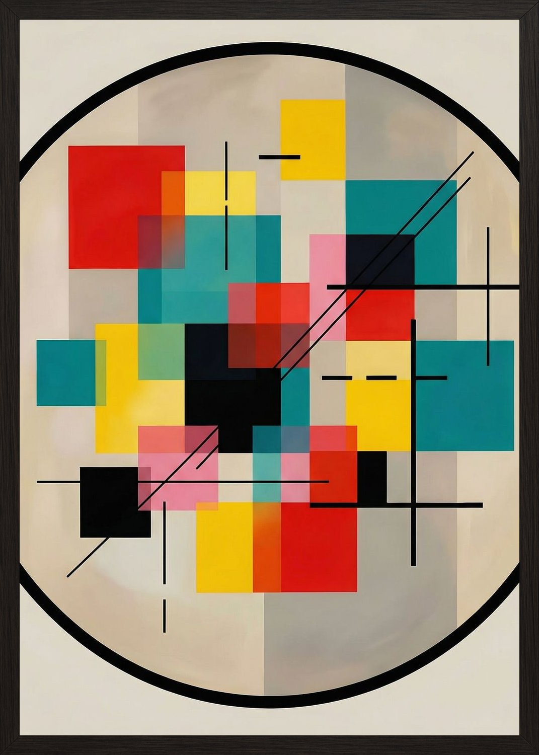 Poster in black frame